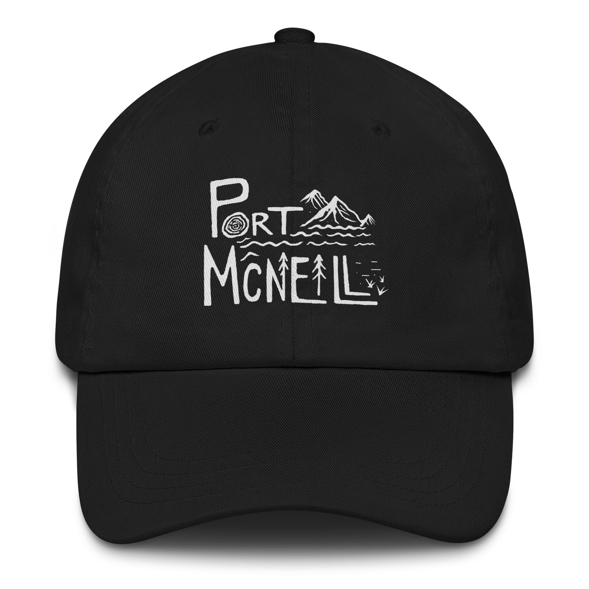 Design of Port McNaill - Dad hat , the colour is Black