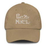 Design of Port McNaill - Dad hat , the colour is Khaki