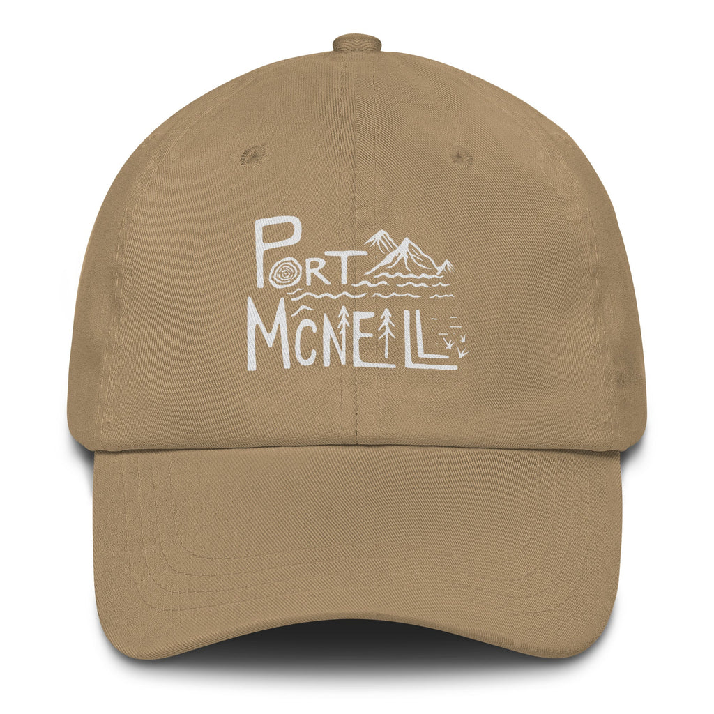 Design of Port McNaill - Dad hat , the colour is Khaki