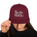 Design of Port McNaill - Snapback Hat , the colour is Maroon