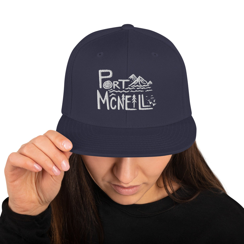 Design of Port McNaill - Snapback Hat , the colour is Navy