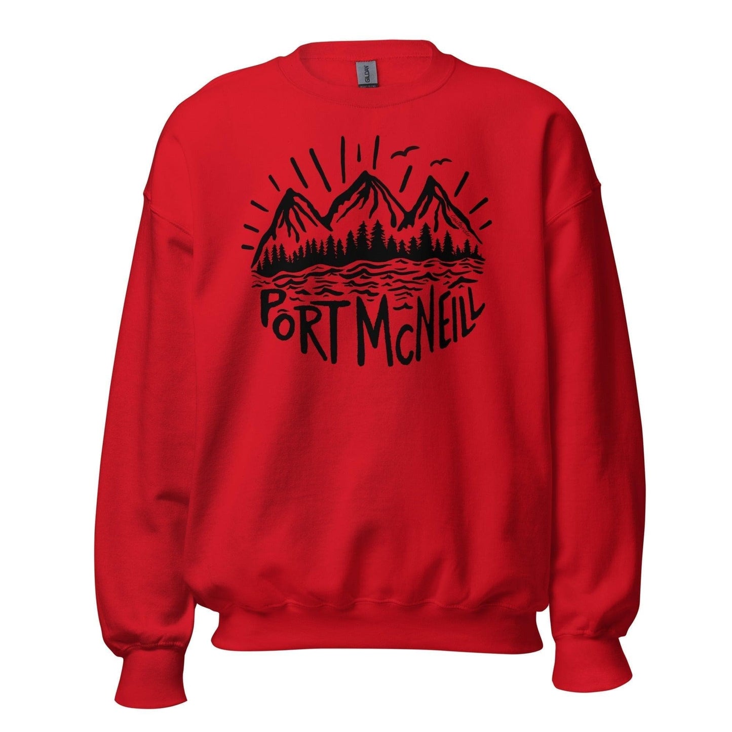 Design of Port Mcneill - Black - Unisex Sweatshirt , the colour is