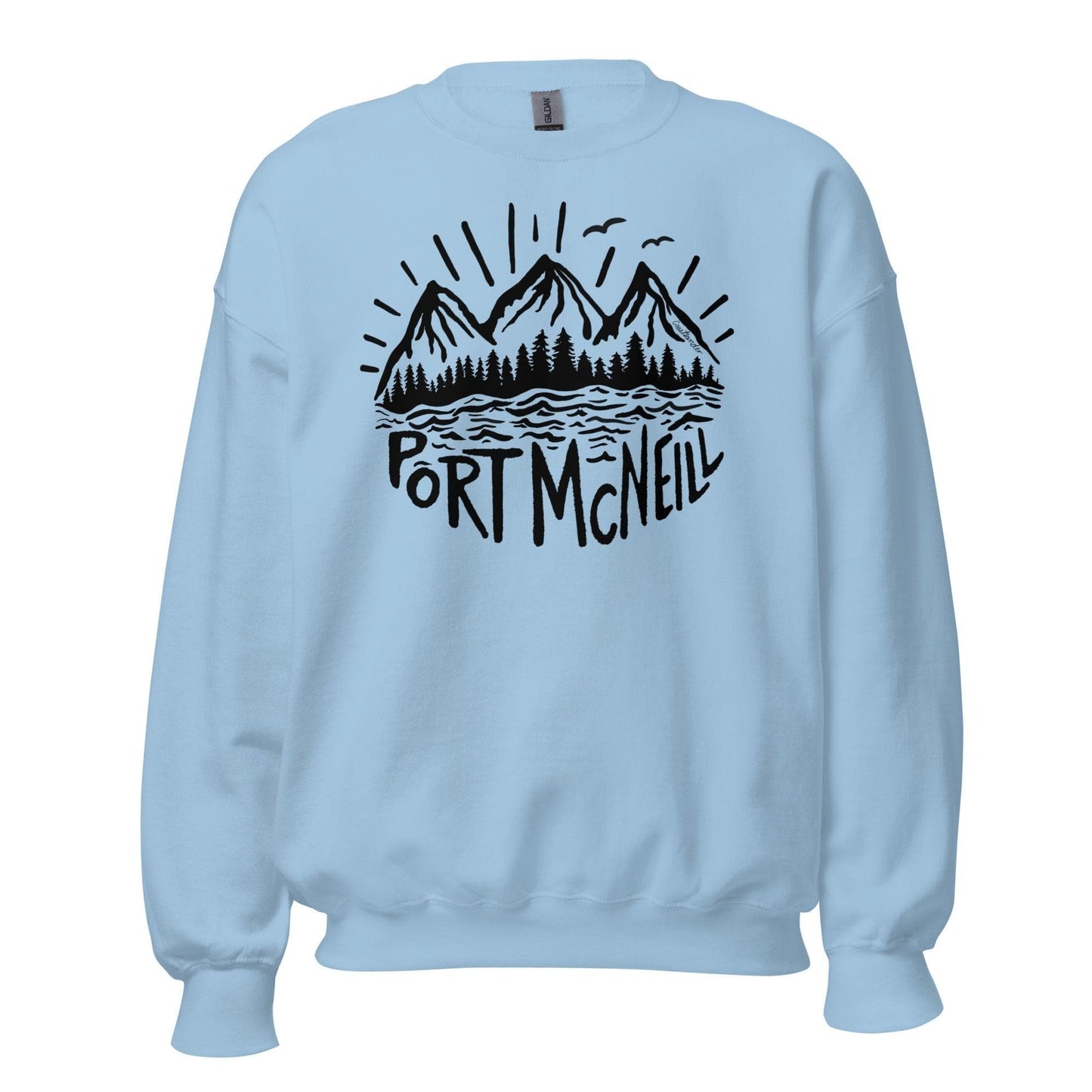 Design of Port Mcneill - Black - Unisex Sweatshirt , the colour is
