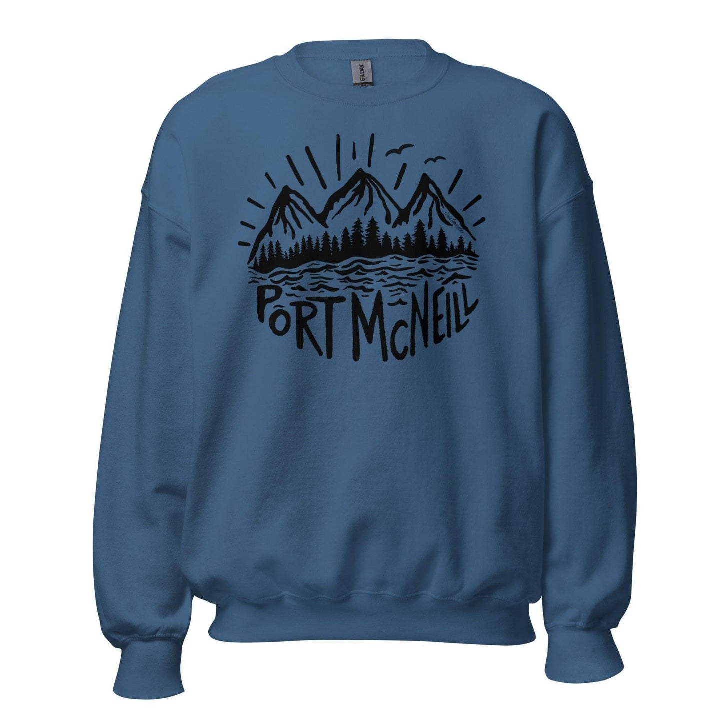 Design of Port Mcneill - Black - Unisex Sweatshirt , the colour is