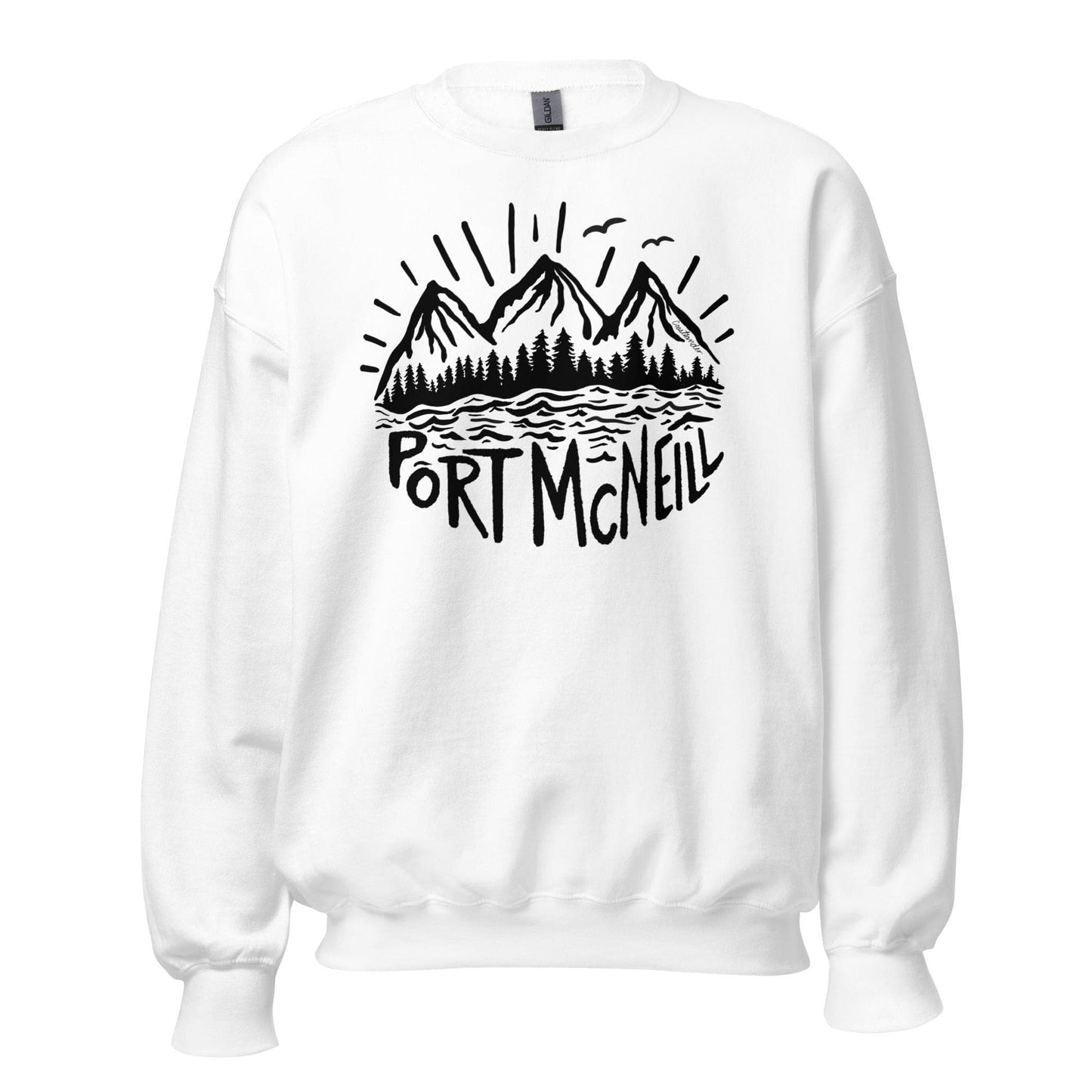 Design of Port Mcneill - Black - Unisex Sweatshirt , the colour is