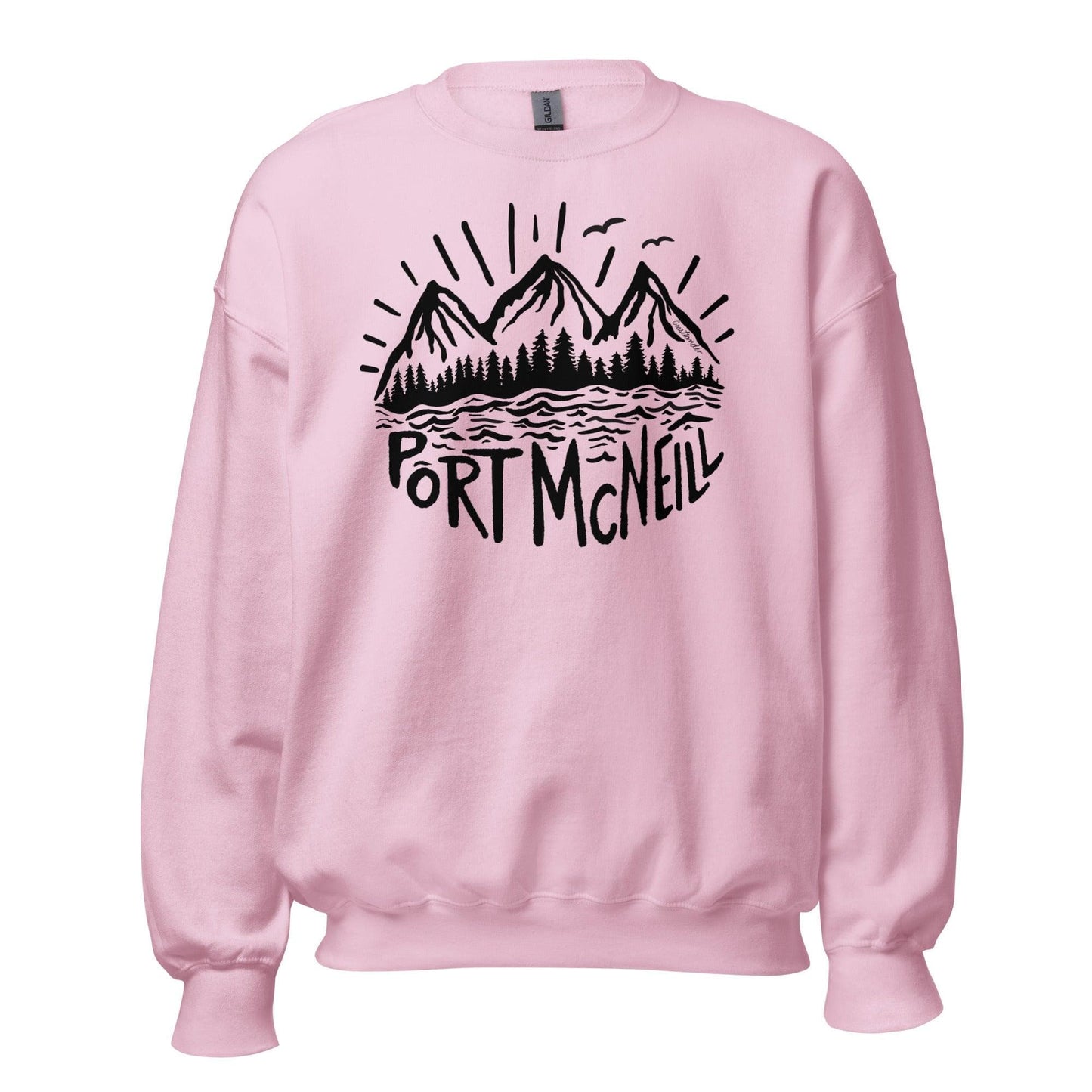 Design of Port Mcneill - Black - Unisex Sweatshirt , the colour is