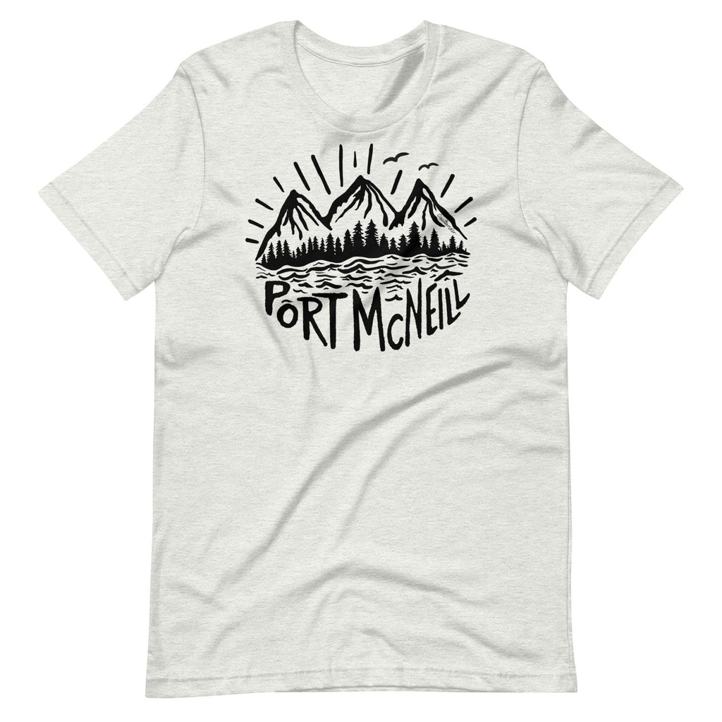 Design of Port McNeill - Black - Unisex t-shirt , the colour is Ash