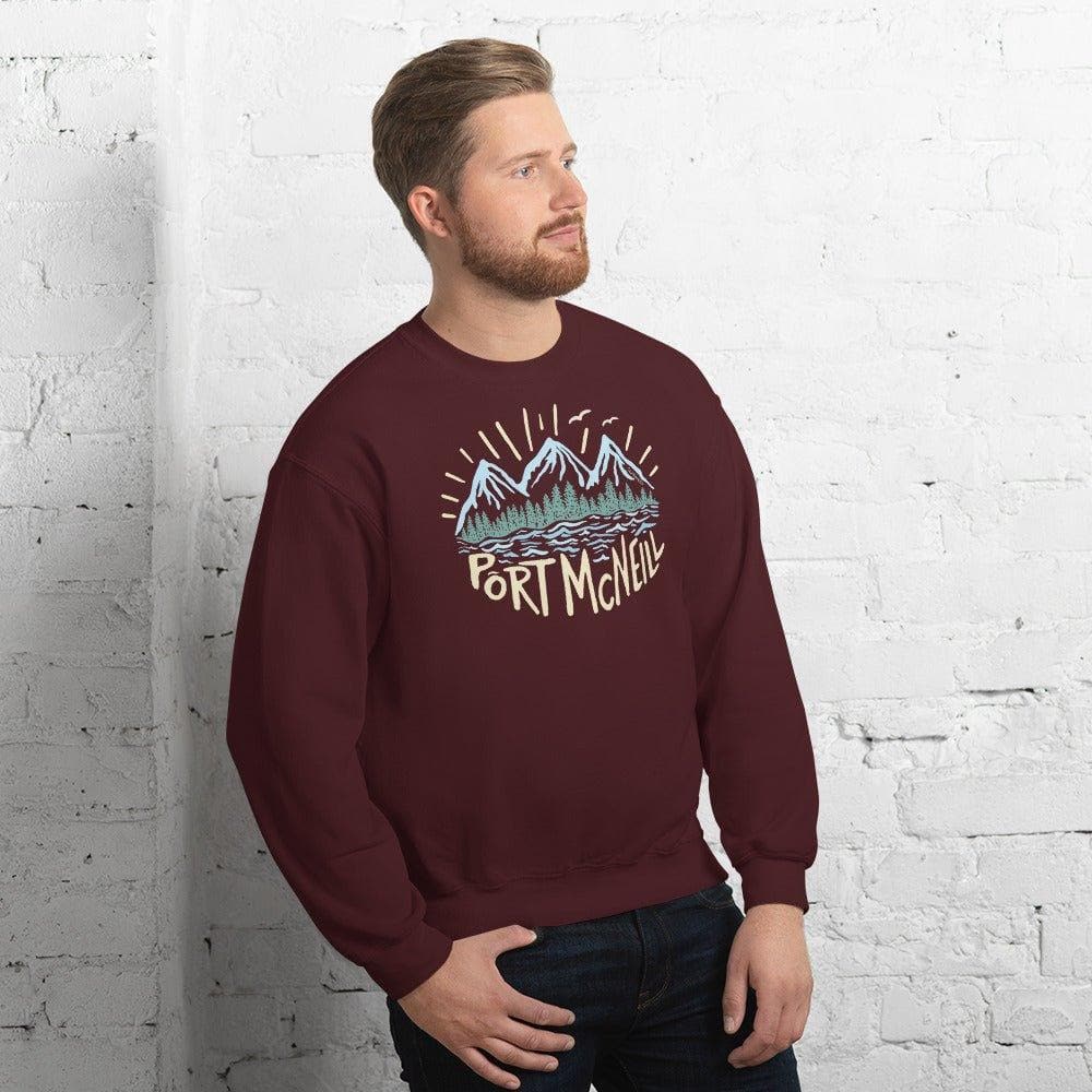 Design of Port McNeill - Colour - Unisex Sweatshirt , the colour is