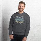Design of Port McNeill - Colour - Unisex Sweatshirt , the colour is Dark Heather
