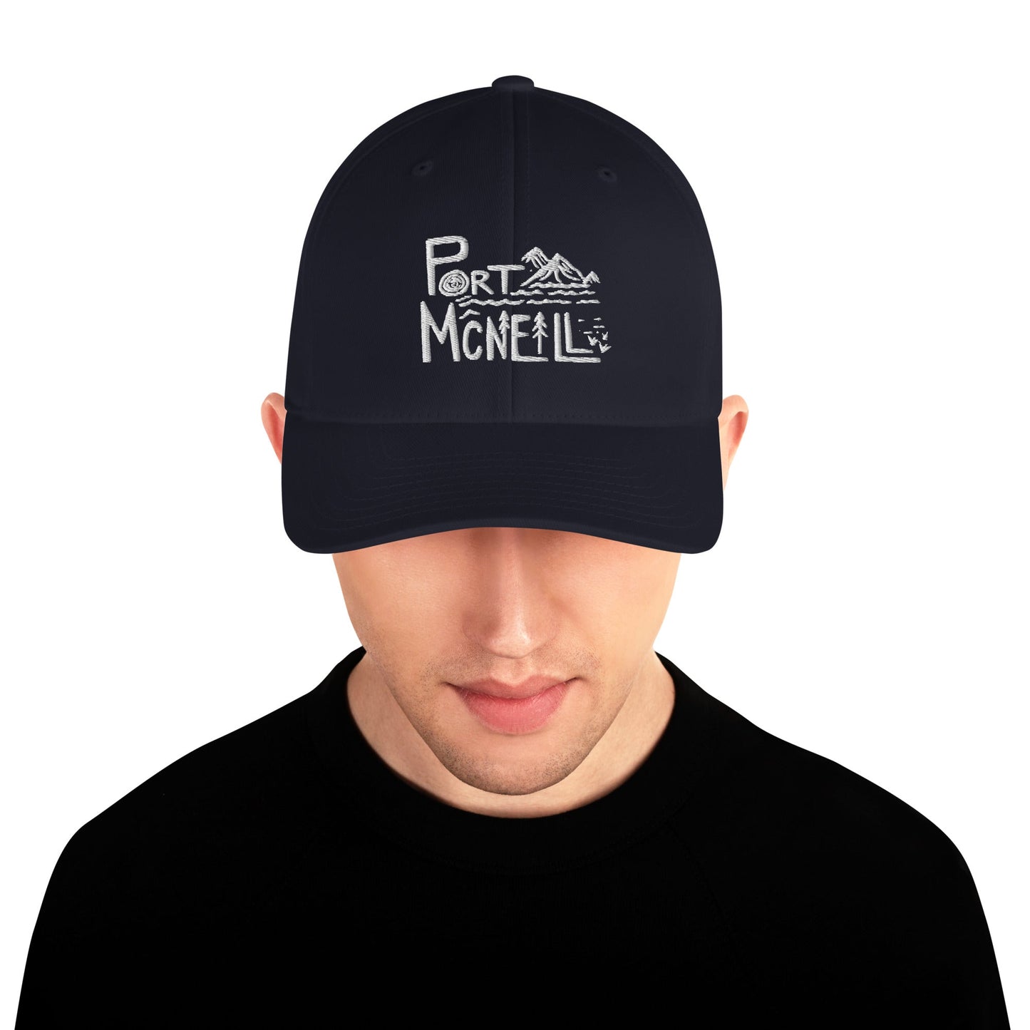 Design of Port McNeill - FLEXFIT - Structured Twill Cap , the colour is Dark Navy