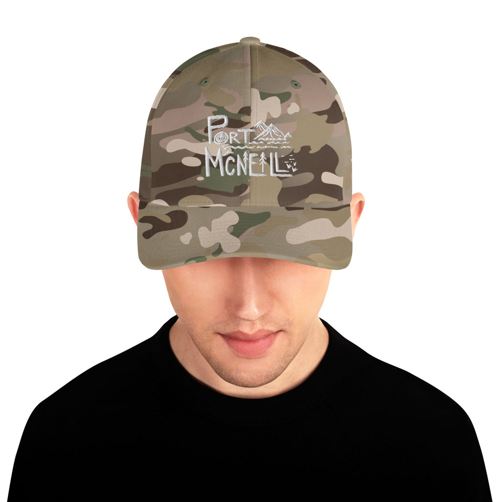 Design of Port McNeill - FLEXFIT - Structured Twill Cap , the colour is Multicam Green