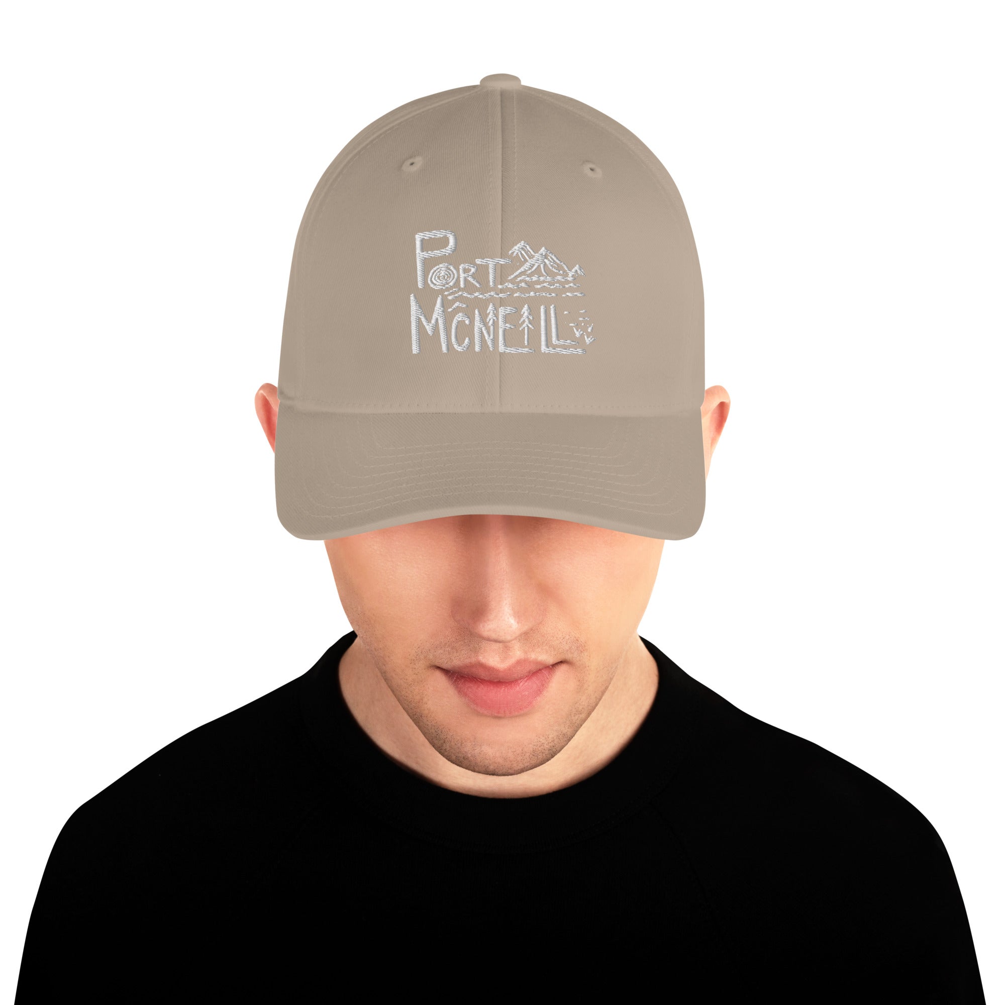 Design of Port McNeill - FLEXFIT - Structured Twill Cap , the colour is Khaki