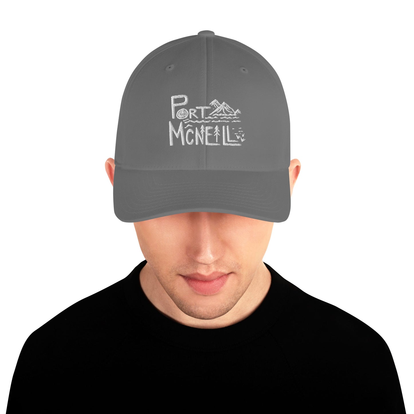 Design of Port McNeill - FLEXFIT - Structured Twill Cap , the colour is Grey