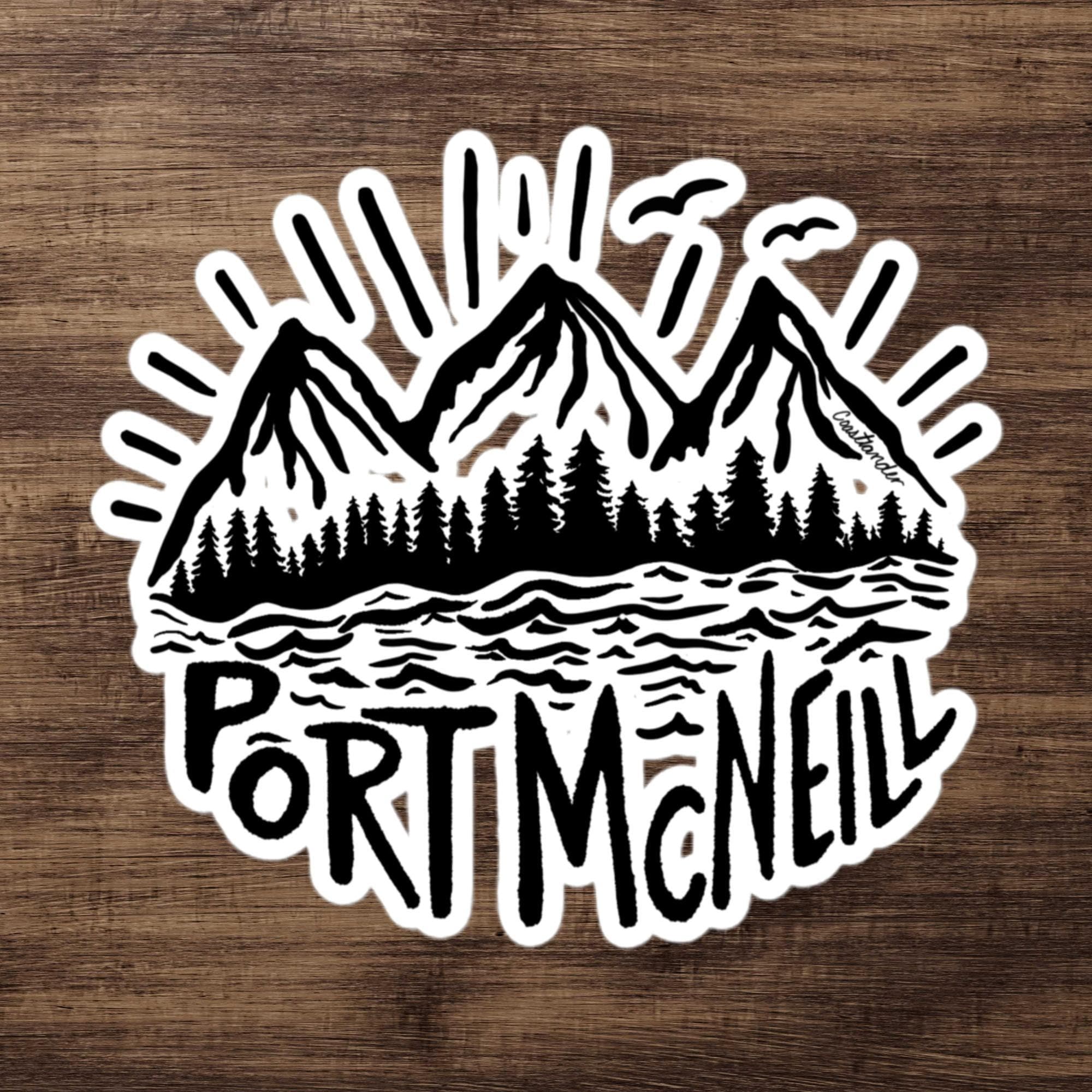 Design of Port Mcneill - Sticker , the colour is 5.5″×5.5″