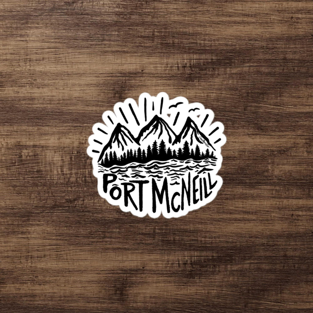 Design of Port Mcneill - Sticker , the colour is