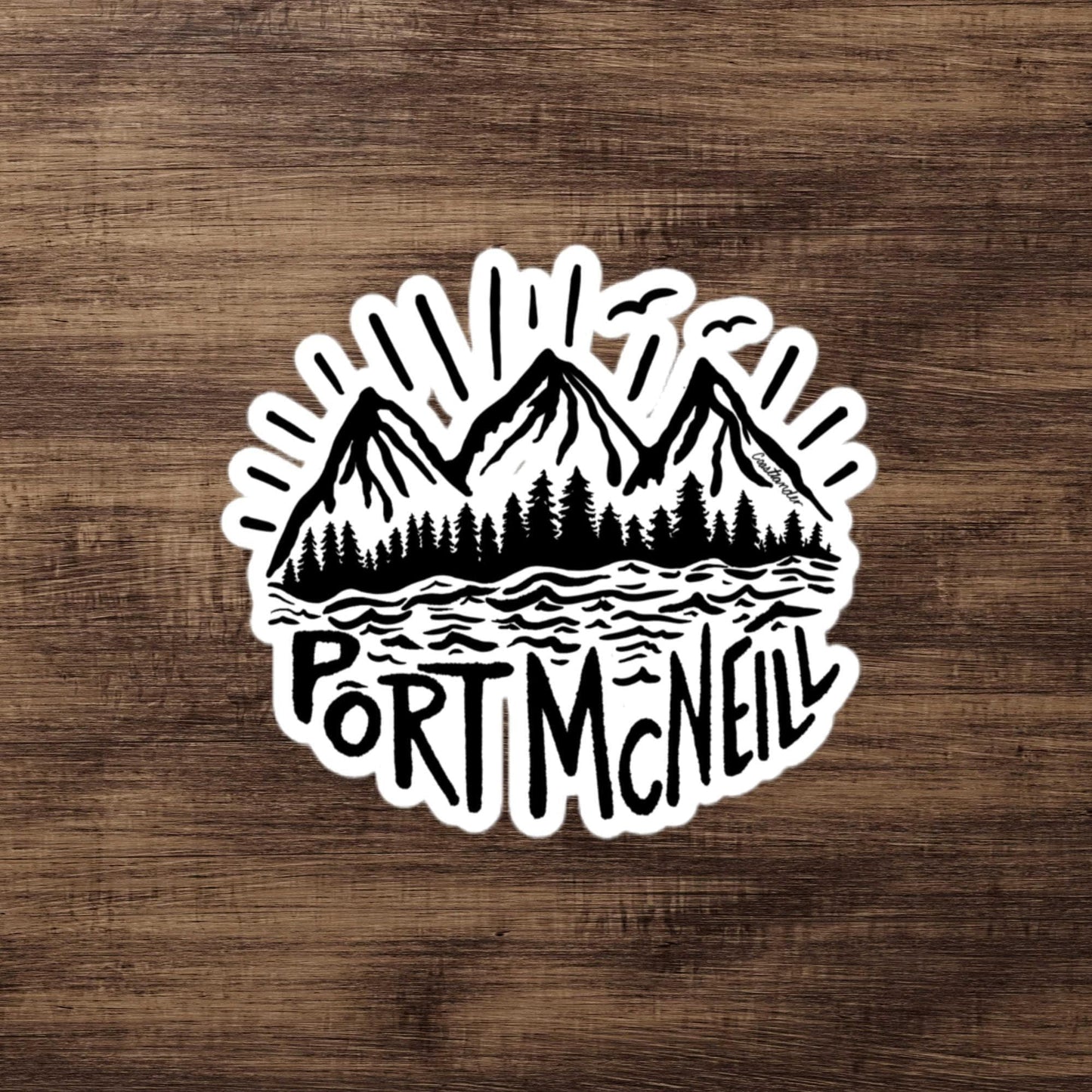 Design of Port Mcneill - Sticker , the colour is