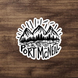 Design of Port Mcneill - Sticker , the colour is
