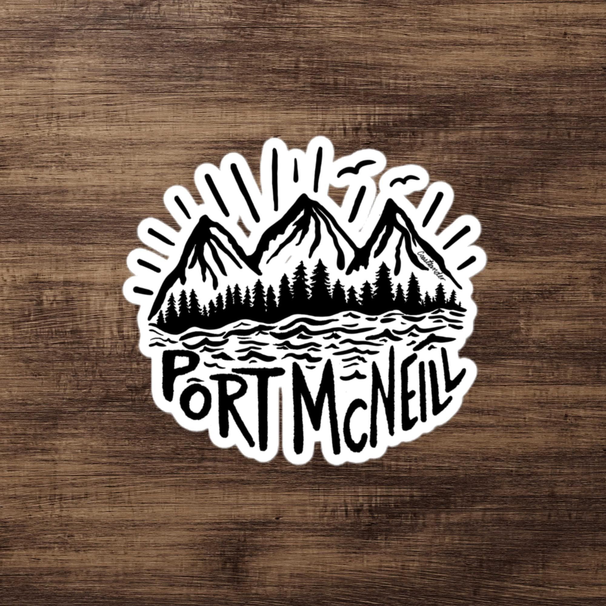 Design of Port Mcneill - Sticker , the colour is