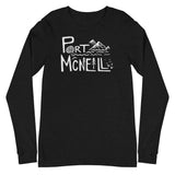 Design of Port Mcneill - Unisex Long Sleeve Tee , the colour is Black Heather