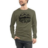 Design of Port McNeill - Unisex Long Sleeve Tee , the colour is