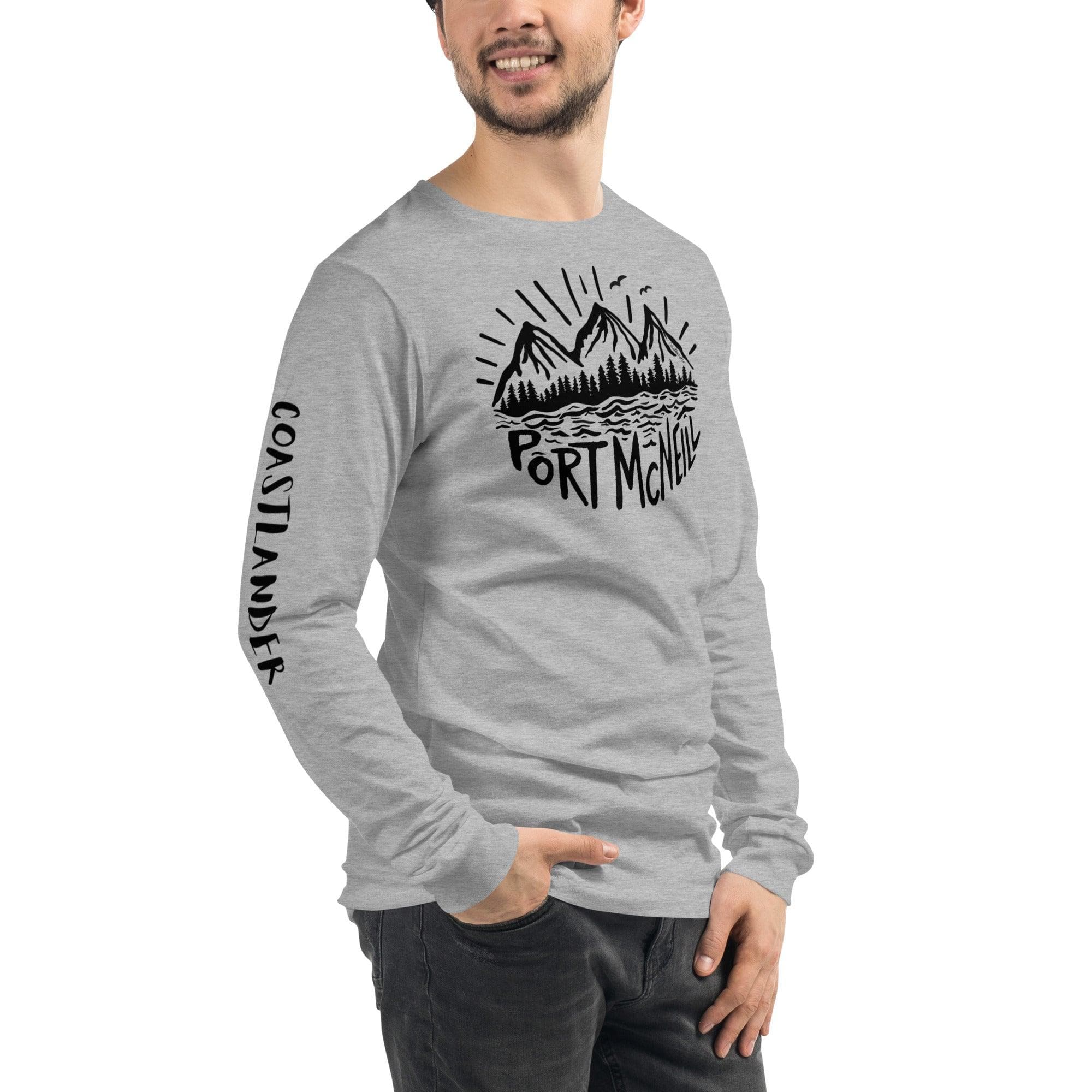 Design of Port McNeill - Unisex Long Sleeve Tee , the colour is