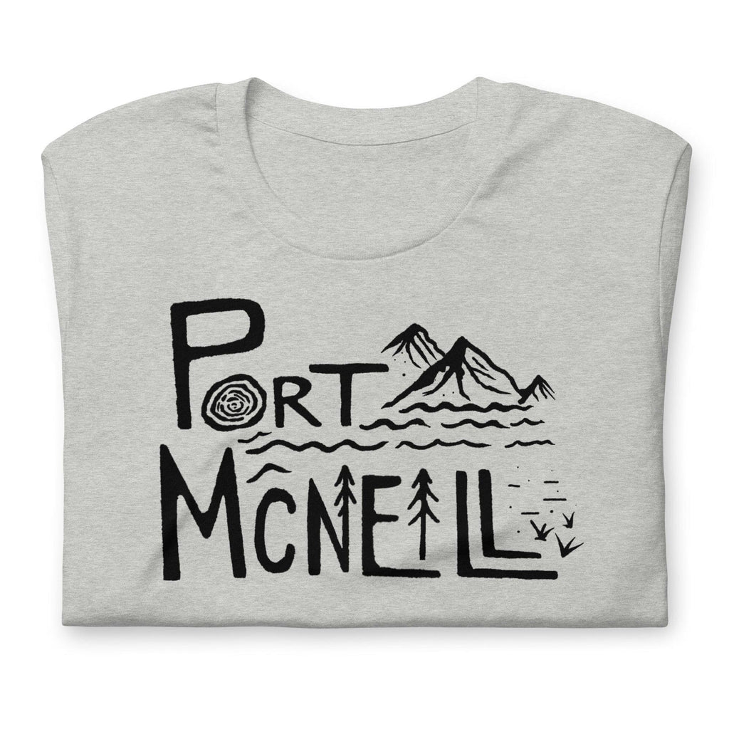 Design of Port Mcneill - Unisex t-shirt , the colour is Athletic Heather