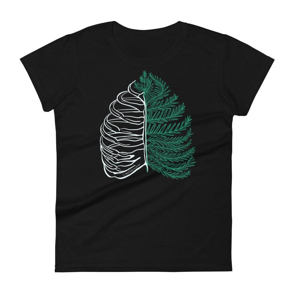 Rib Cage - Fern - Plant - Women's short sleeve t-shirt - Coastlander