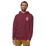 Design of Salty Seadogs - on back - Unisex Hoodie , the colour is