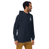 Design of Salty Seadogs - on back - Unisex Hoodie , the colour is