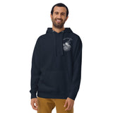 Design of Salty Seadogs - on back - Unisex Hoodie , the colour is