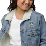 Design of Silly Goose Club - Unisex denim sherpa jacket , the colour is