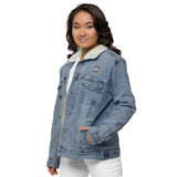 Design of Silly Goose Club - Unisex denim sherpa jacket , the colour is