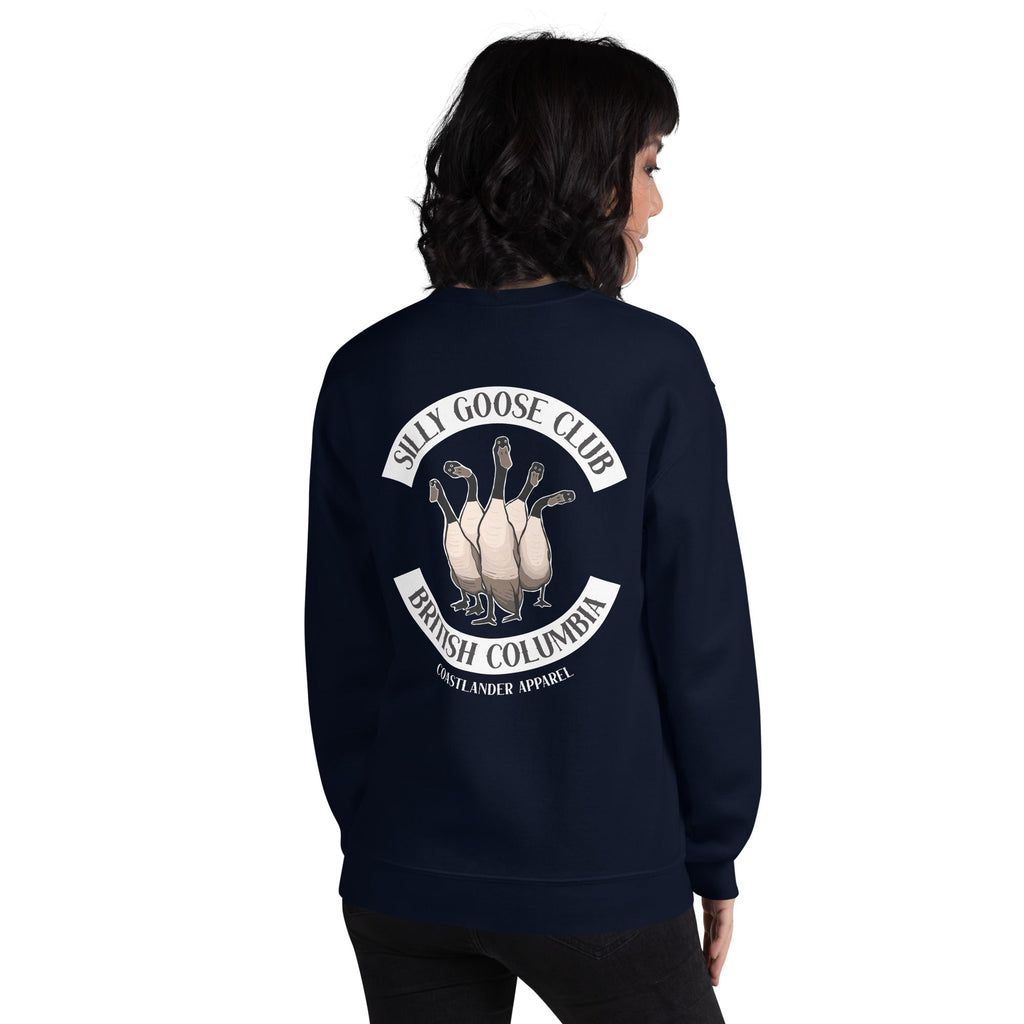 Design of Silly Goose Club - Unisex Sweatshirt , the colour is Navy