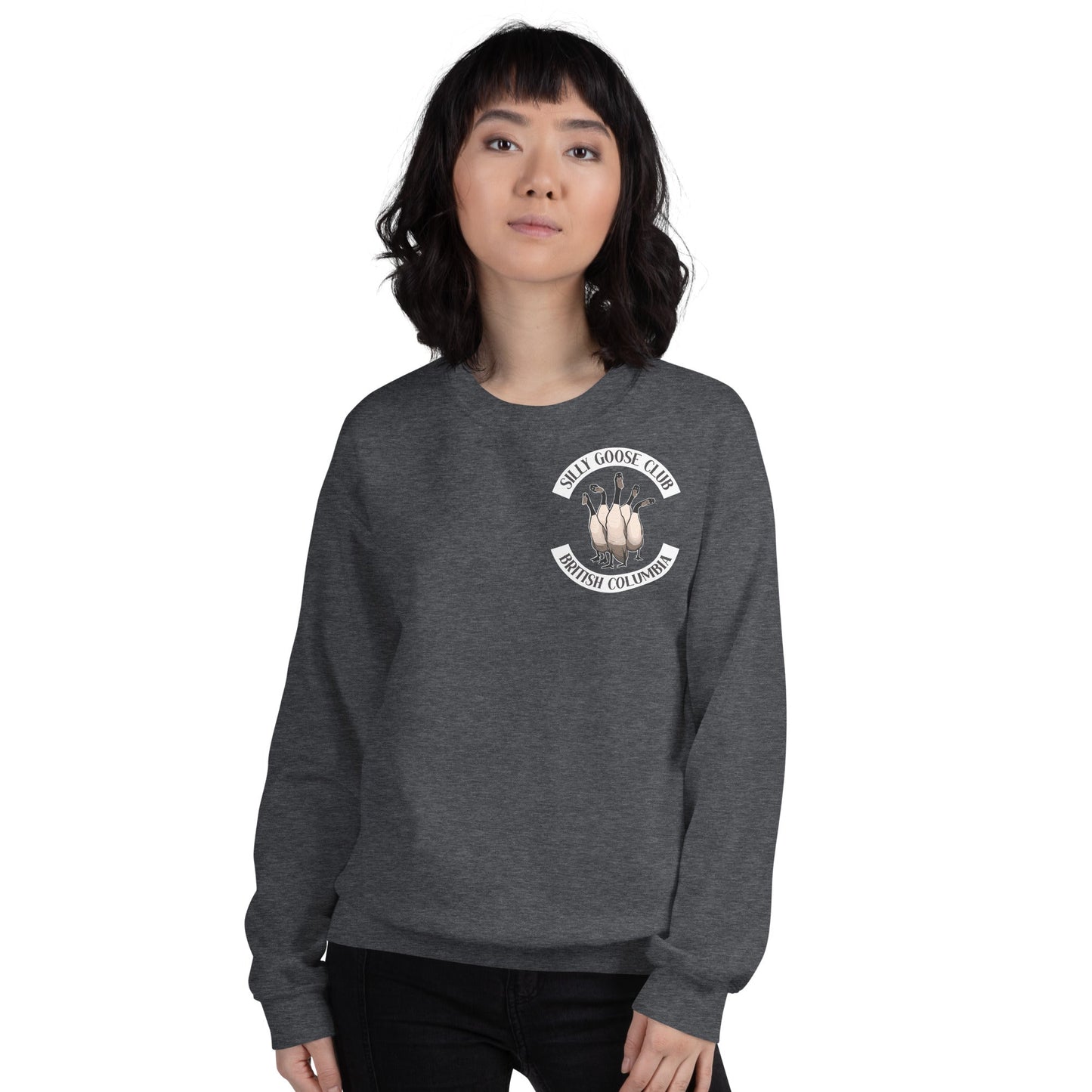 Design of Silly Goose Club - Unisex Sweatshirt , the colour is
