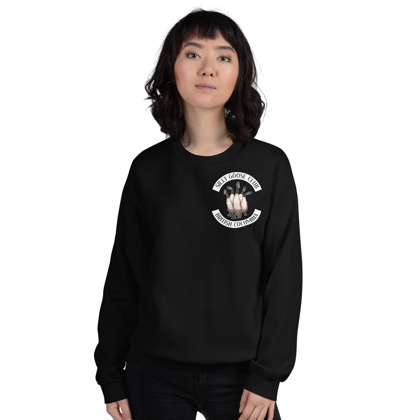 Design of Silly Goose Club - Unisex Sweatshirt , the colour is