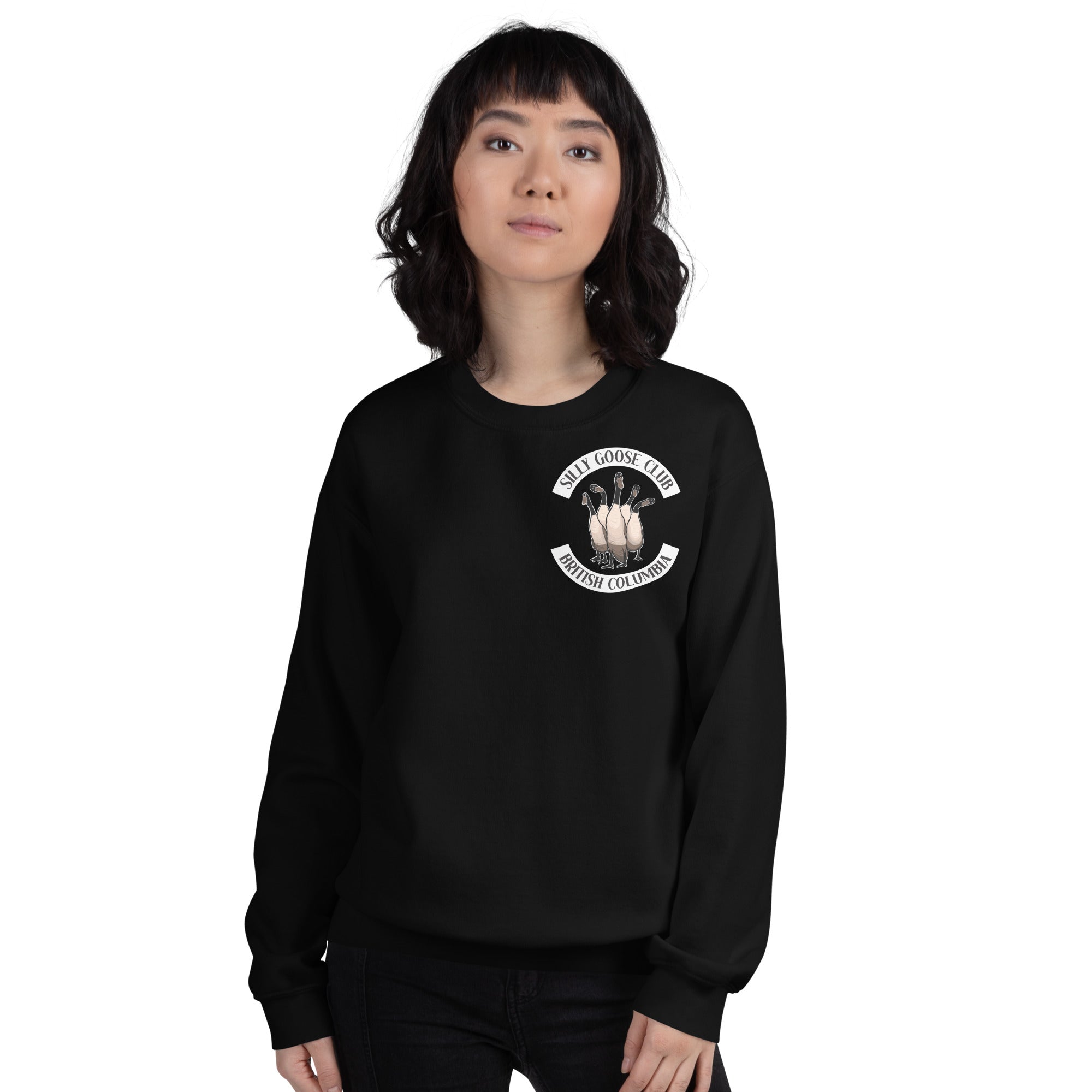 Design of Silly Goose Club - Unisex Sweatshirt , the colour is