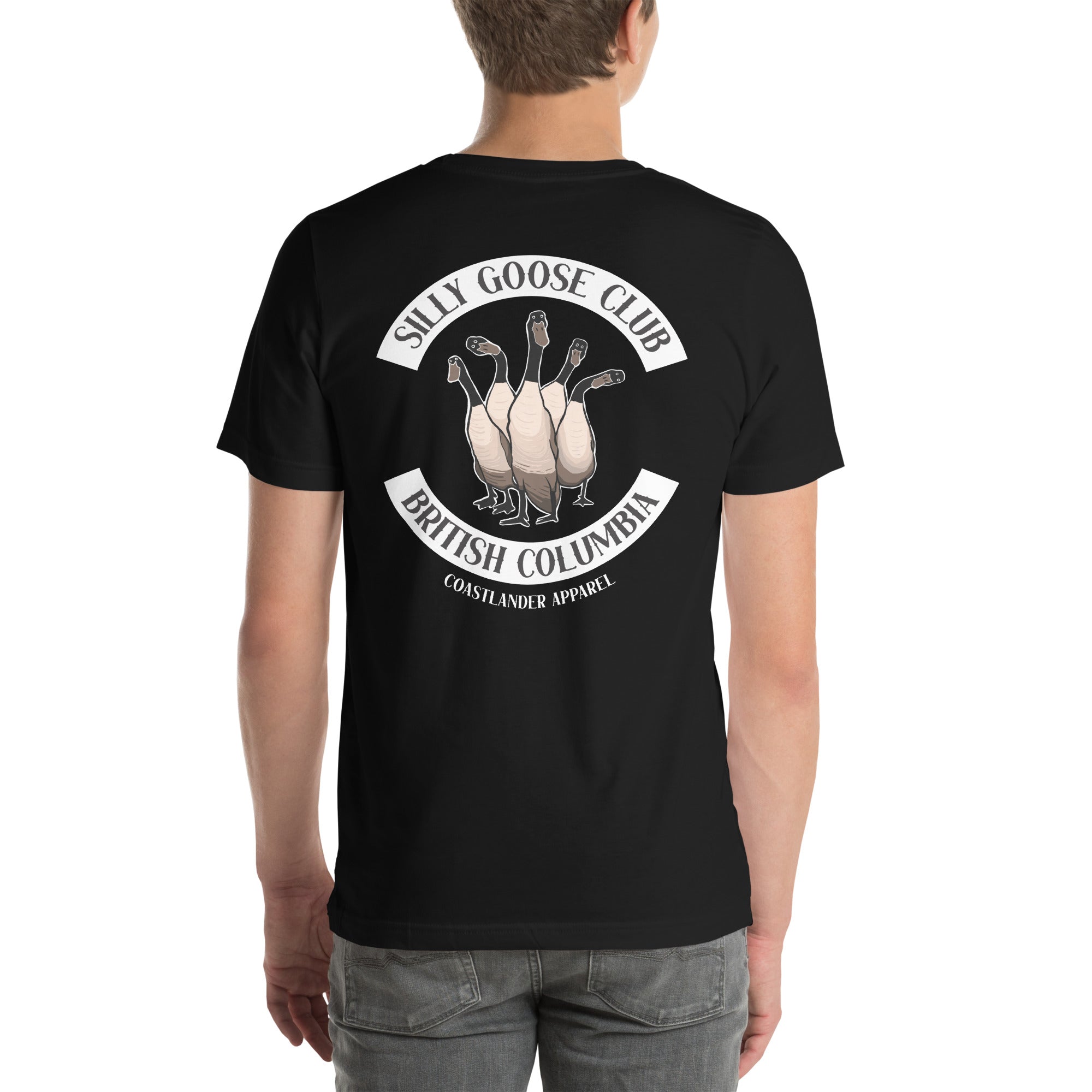 Design of Silly Goose Club - Unisex t-shirt , the colour is Black