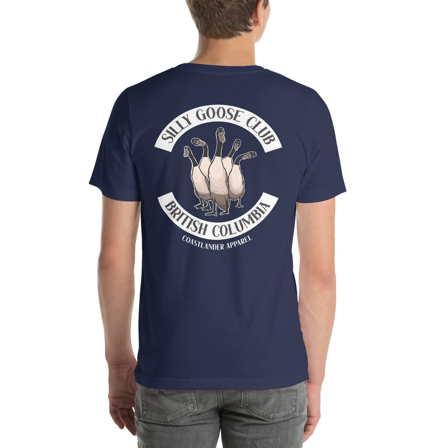 Design of Silly Goose Club - Unisex t-shirt , the colour is Navy