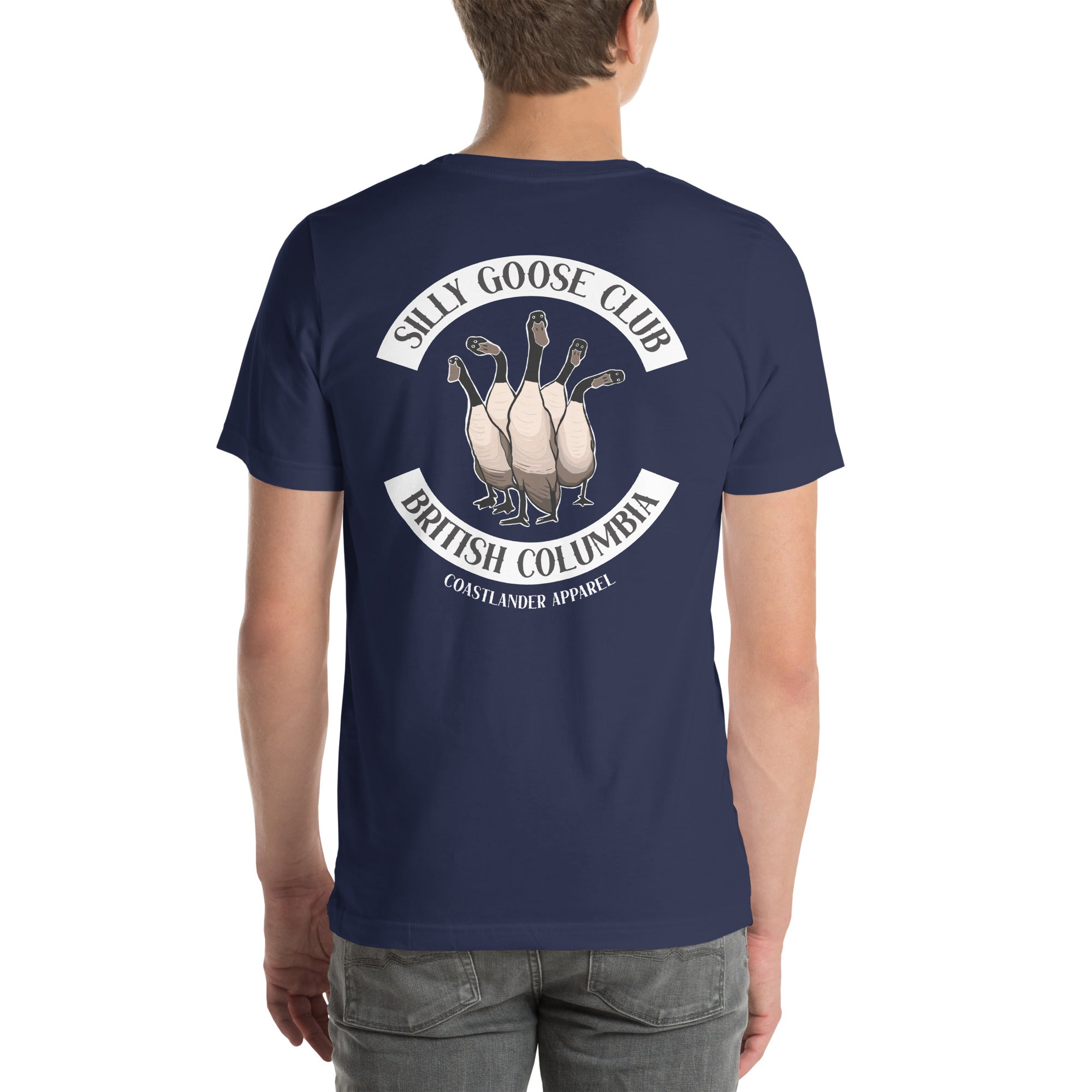 Design of Silly Goose Club - Unisex t-shirt , the colour is Navy