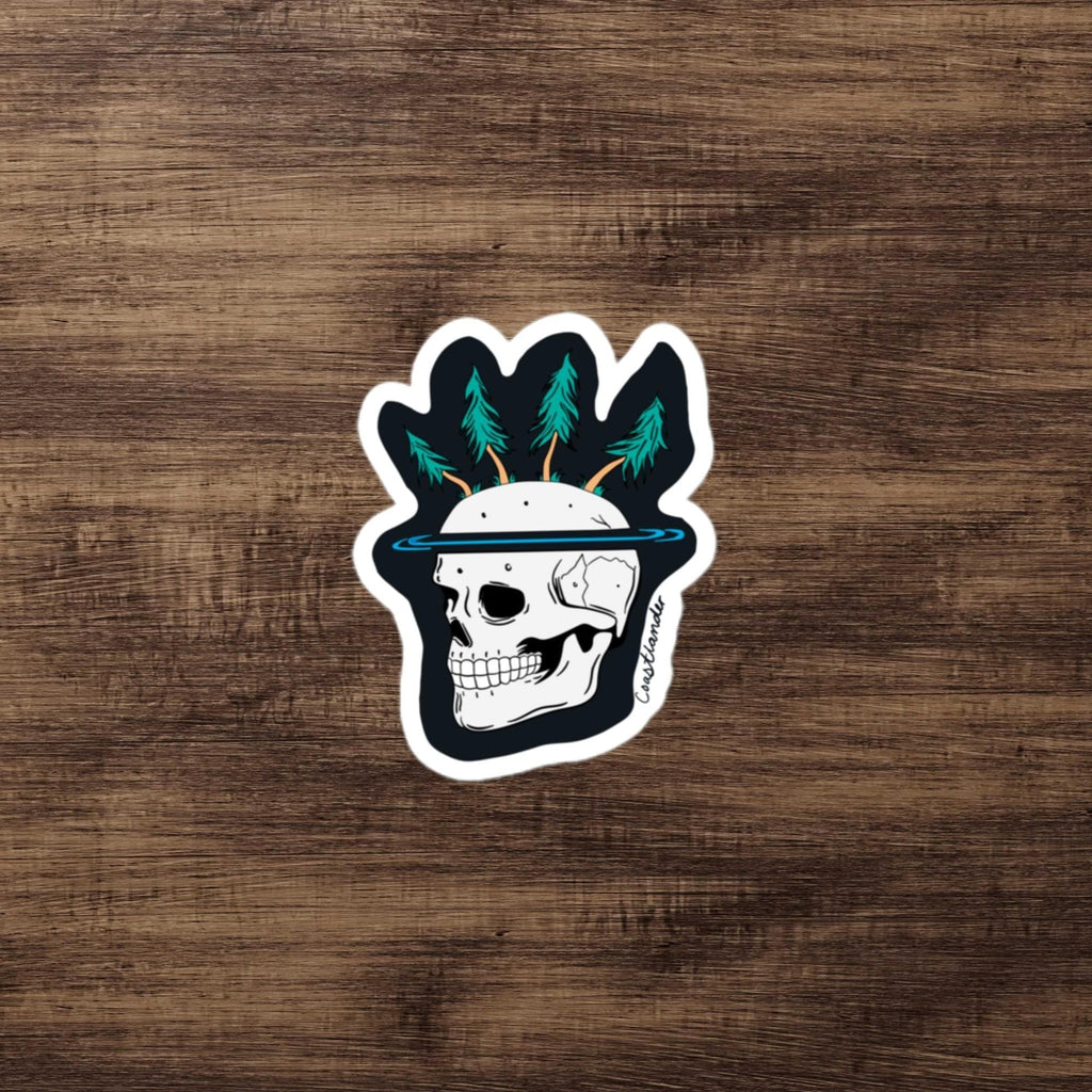 Design of Skull Tree Design - Sticker , the colour is