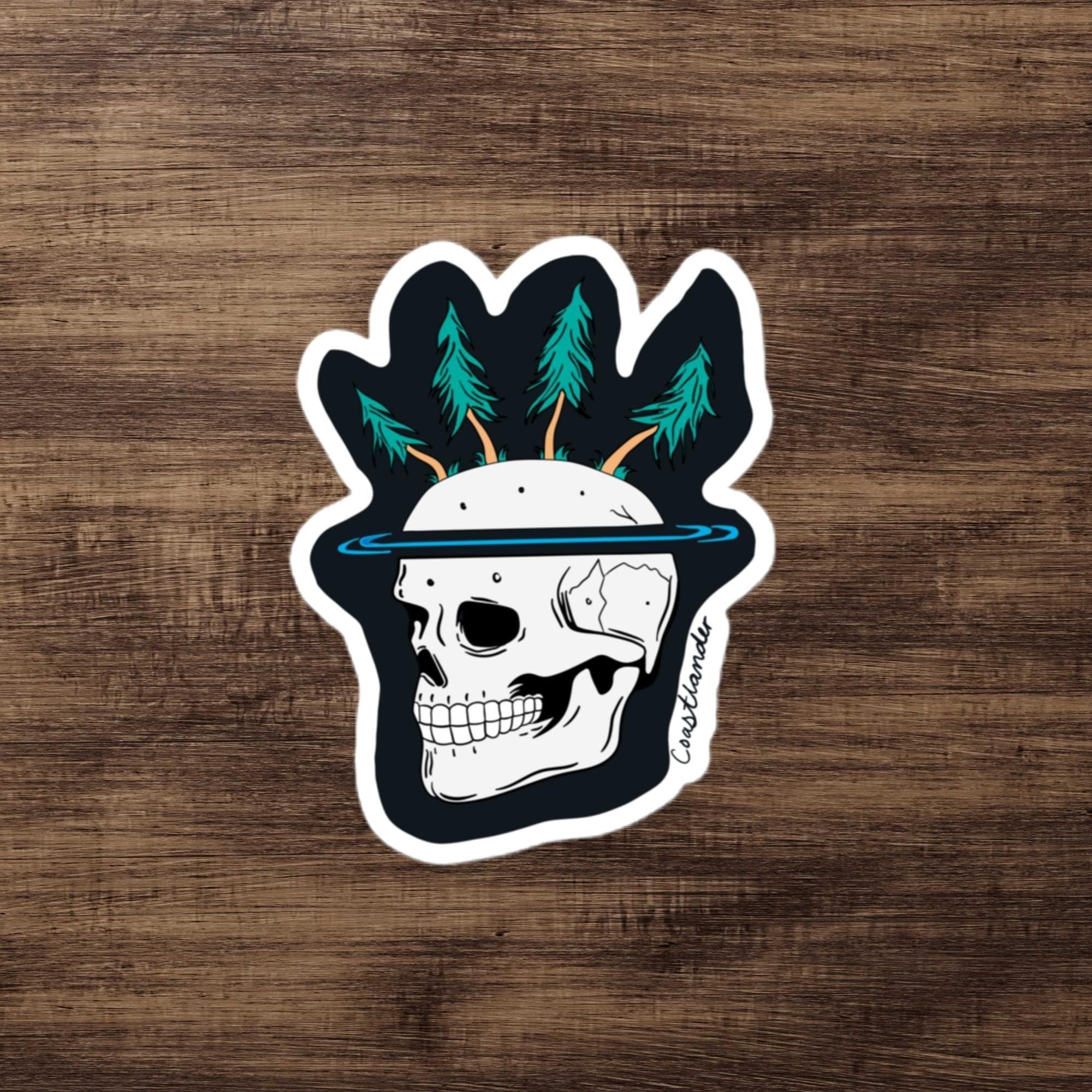 Design of Skull Tree Design - Sticker , the colour is