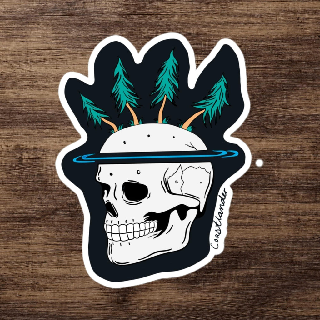 Design of Skull Tree Design - Sticker , the colour is 5.5″×5.5″