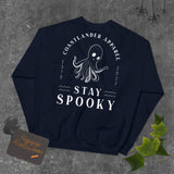Design of Stay Spooky Octopus - Ghost - Unisex Sweatshirt , the colour is