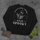 Design of Stay Spooky Octopus - Ghost - Unisex Sweatshirt , the colour is