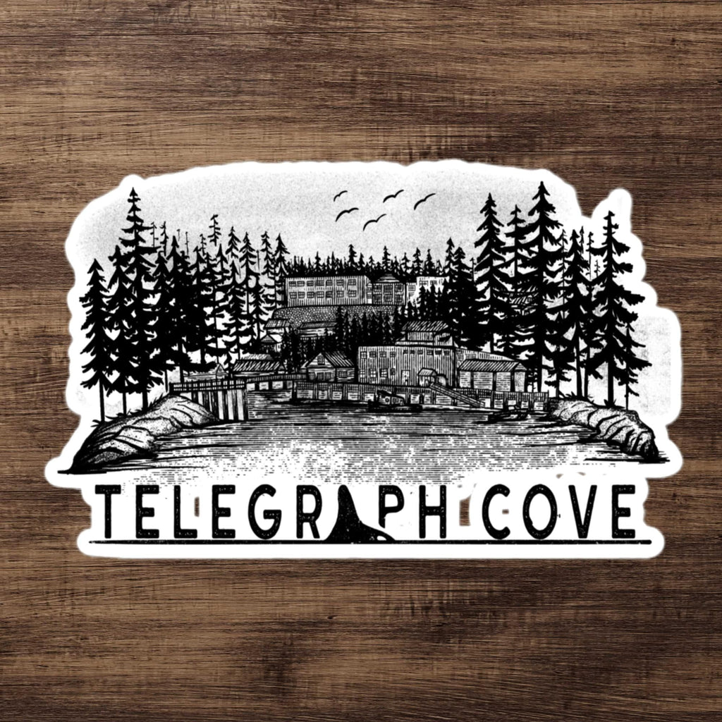 Design of Telegraph Cove - Bubble-free stickers , the colour is 5.5″×5.5″