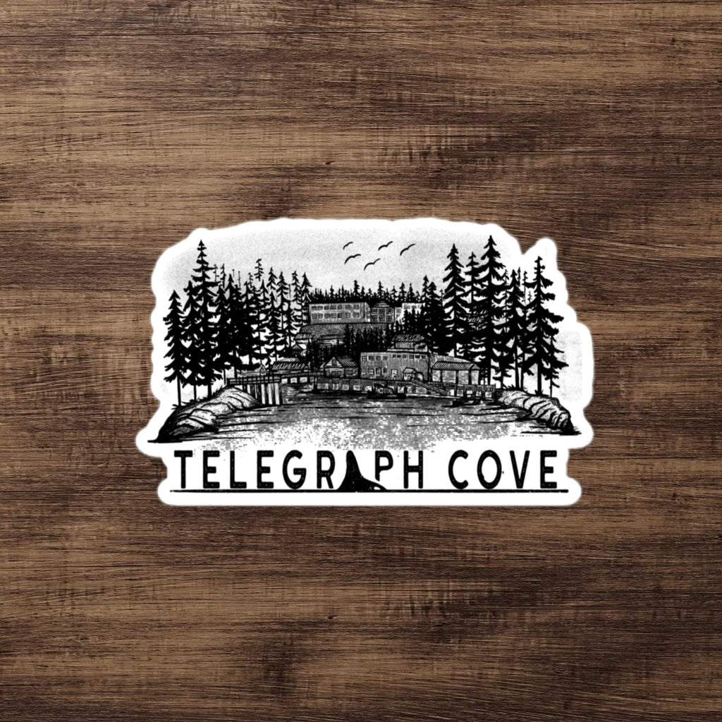 Design of Telegraph Cove - Bubble-free stickers , the colour is 4″×4″