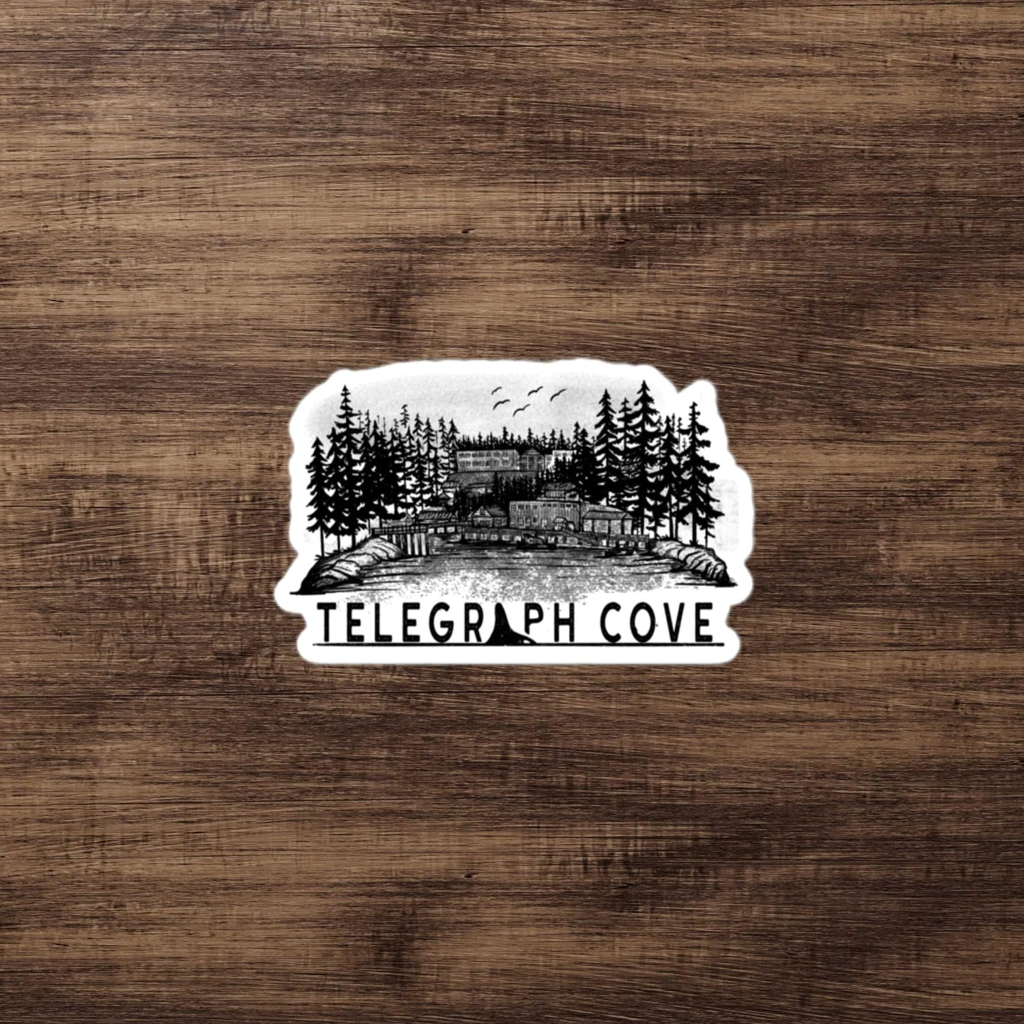 Design of Telegraph Cove - Bubble-free stickers , the colour is 3″×3″