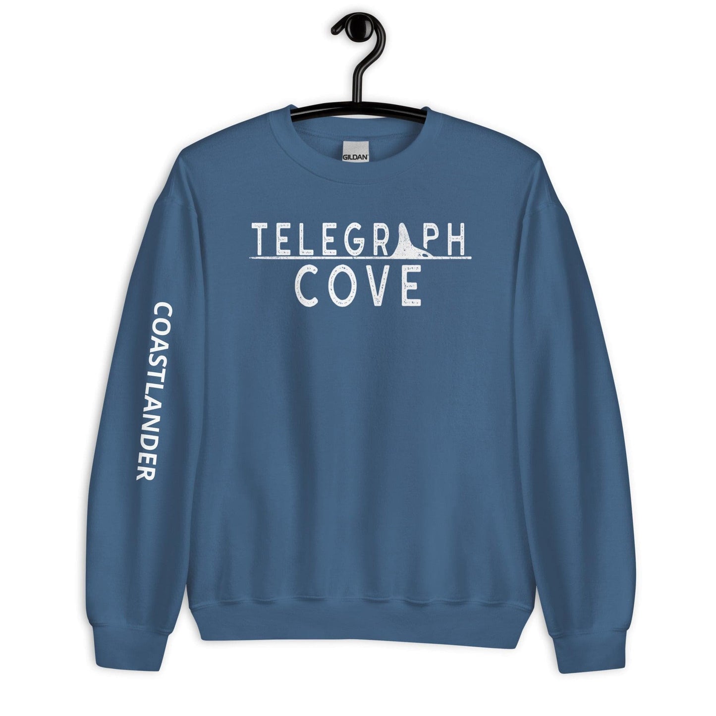 Design of Telegraph Cove Logo - Unisex Sweatshirt , the colour is Indigo Blue
