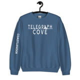 Design of Telegraph Cove Logo - Unisex Sweatshirt , the colour is Indigo Blue