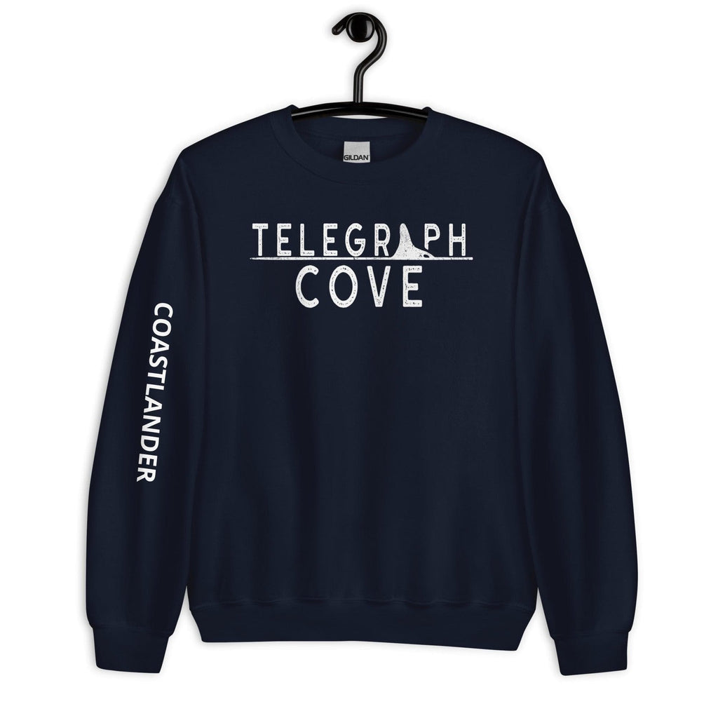 Design of Telegraph Cove Logo - Unisex Sweatshirt , the colour is Navy